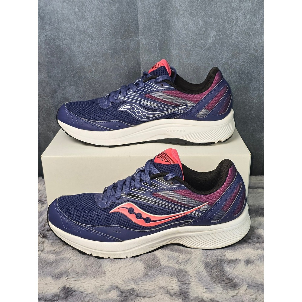 Saucony‎ Cohesion 15 Running Shoes Coral Purple Womens 9.5 S10701-18